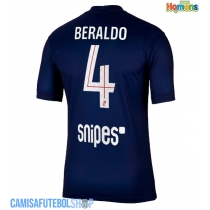 Camisa de time de futebol Paris Saint-Germain Lucas Beraldo #4 Replicas 1º Equipamento 2025-26 Manga Curta